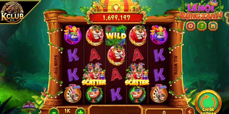 Lễ Hội Rừng Xanh - Game Nổ Hũ Sôi Động Độc Quyền Tại KCLUB 3 Nắm bắt cơ chế quay liên tiếp