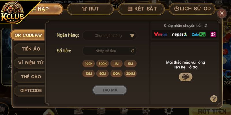 Qua ngân hàng nội địa
